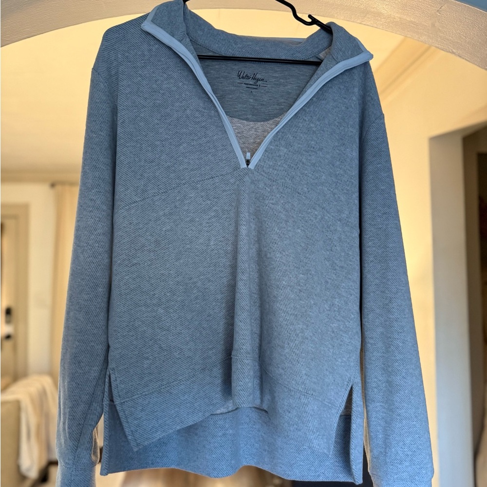 Grey Quarter-Zip Pullover